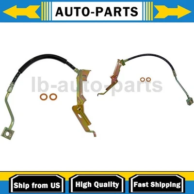 Front Brake Hose 2x For Chrysler Town & Country 3.8L 2001-2007 - Image 1 of 4