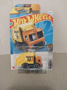 Hot Wheels Total Disposal Netflix Let's Race Orange Color HW METRO Series 2024 - Picture 1 of 5