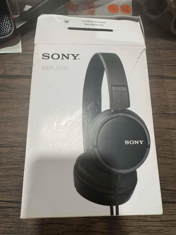 Sony ZX110NC Headband Wired Headphones - Black - Image 1 of 3
