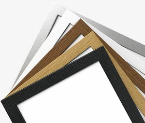 Cornice per poster portafoto moderna effetto legno varie misure quadrate - Foto 1 di 1