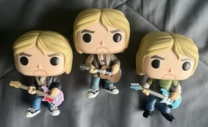 Kurt Cobain Funko Pop! Rocks Vinyl FYE & Hot Topic Exclusive #65/66/67 Vaulted - Picture 1 of 4
