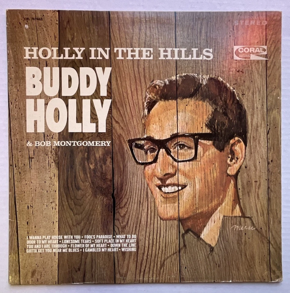 Buddy Holly-Holly In The Hills Original-Mono-Vinyl-LP-Record-Album. - Image 1 of 4