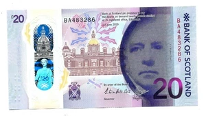 Bank of Scotland 20 Pounds 2019 Polymer XF+ - Bild 1 von 2