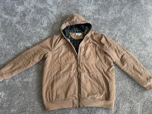 Chaqueta de trabajo forrada de franela con manguera contra incendios Duluth Trading para hombre 2XT grande alta - Imagen 1 de 10