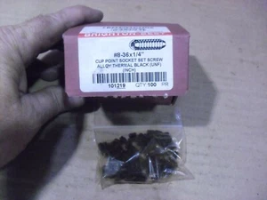 100 !!! Brighton Best 8/32" x 1/4" Cup Point Socket Set Screws - Picture 1 of 2