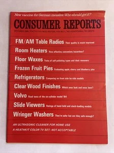 1969 October CONSUMER REPORTS Magazine, FM/AM Table Radios (MH274) - Imagen 1 de 3