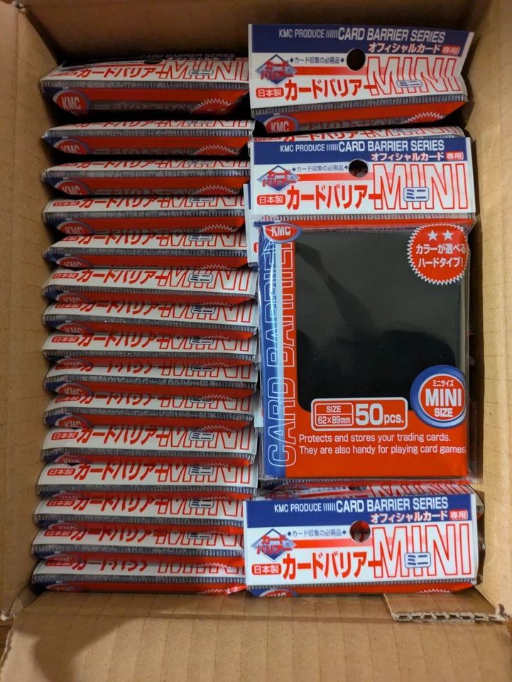 Mini fundas KMC Card Barrier estuche negro 30 paquetes de 50 1500 fundas Foto 1 de 1