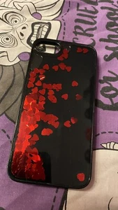 housse iphone 7 Petits Coeurs - Iphone 7 cover red hearts - Photo 1/2
