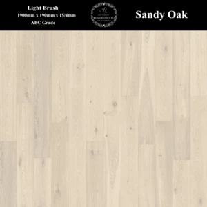 15mm Sample Oak Engineered Flooring Hardwood Timber Floor Floorboard Sandy Oak - Picture 1 of 4