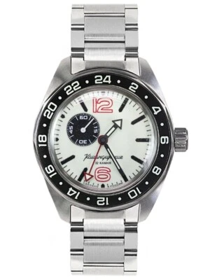 Reloj Vostok Komandirskie 03002B GMT Ruso Militar Automático Vendedor de EE. UU. Foto 1 de 4