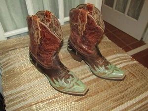 Ariat Dahlia Western Floral Womens Brown Leather Boots Style 10008781 Size 7.5 B - Picture 1 of 10