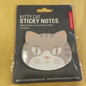 Cat Sticky Notes 100 Sheets By Kikkerland Free ship - Picture 1 of 3
