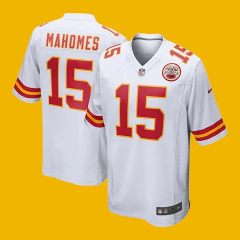 Patrick Mahomes Chiefs Away White jersey - Medium Cover