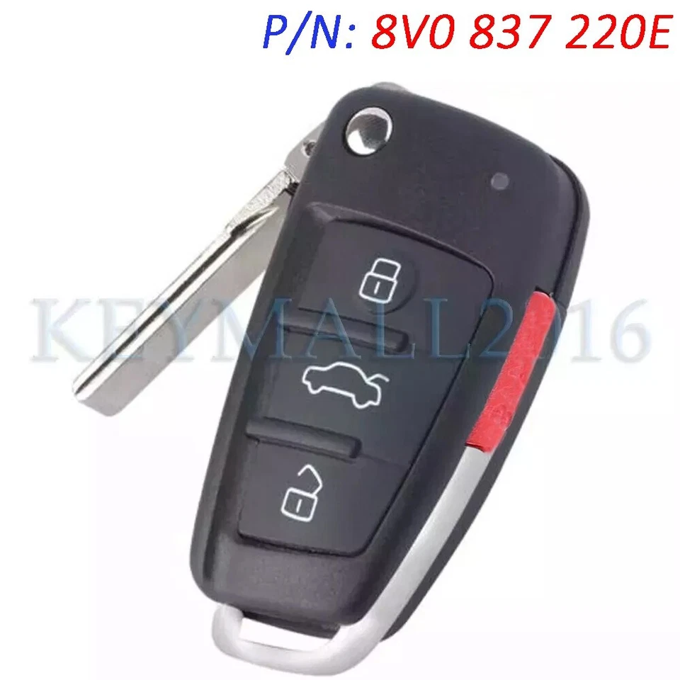 8V0837220E Smart Keyless Remote Key Fob for Audi A3 Q3 2013-2017 S3 2018 MQB48 - Image 1 of 4