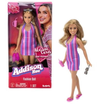 BONKERS TOYS Addison Rae Fashion Doll - Beach, 11" Doll, Inspired by Body Positive