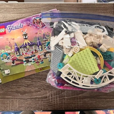 Lego Friends Set 41685 99% Completo con Manual Magical Funfair Montaña Rusa Foto 1 de 4