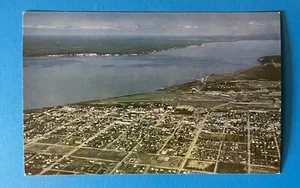 Anchorage Alaska Knik Arm and Susitna Valley Vintage Postcard Aerial View - Picture 1 of 2