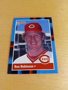 1988 DONRUSS #166 RON ROBINSON Cincinnati Reds Baseball Card, Pitcher, Star (VG) - Picture 1 of 2