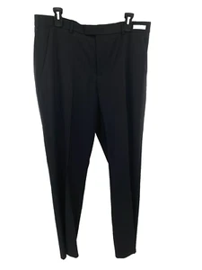 Perry Ellis Portfolio Classic Fit Travel Luxe Men's Dress Pant Black Ice 34x34 - Picture 1 of 8