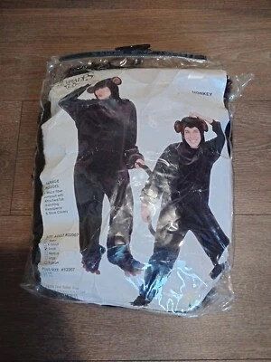 Adult Charades Chimp Monkey Full Body Halloween Costume Size Large Small  - Image 1 of 3