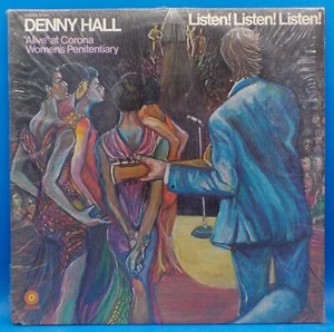 Denny Hall LP "Listen Listen Listen, Alive At Corona Women's Penitentiary" BX15  - Bild 1 von 3