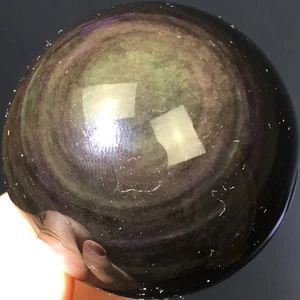 1.97" 157g Arco Iris Natural Obsidiana Pulido Cristal Esfera Bola Curación ip0067 - Imagen 1 de 6