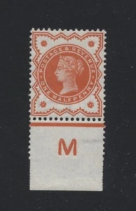 1887 ½d VERMILION JUBILEE CONTROL (M) MOUNTED MINT SINGLE. SG 197 - Picture 1 of 1