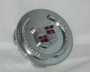 MC2 FORGED CADILLAC CHROME WREATH AND CREST WHEEL RIM CENTER CAP 87-RX300-16 - Picture 1 of 2