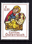 26.4.2002, 51 C,Sondermarke,Caritas, ANK 2409, **),postfr. Glasfenster  