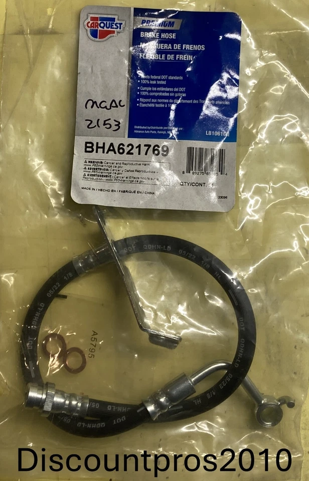 Mangueira hidráulica de freio dianteiro direito Carquest BHA621769 Kia Optima 2011-2016 - Imagem 1 de 1