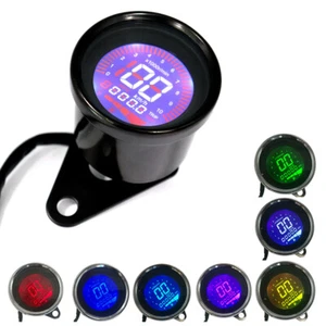 New Motorcycle Digital LED LCD Odometer Speedometer Meter Tachometer Fuel Gauge - Picture 1 of 3