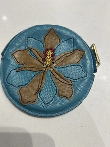 Genuine Prada Classic Blue Leather round leather purse - Picture 1 of 6