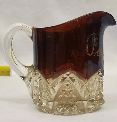RUBY FLASH SOUVENIR PITCHER CREAMER paulding 1910 - Image 1 of 4