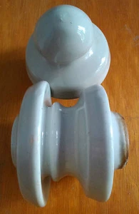 Vintage Keramik Porzellan Sicherung Isolator Widerstand Hochspannung Elektrischer Draht - Bild 1 von 7