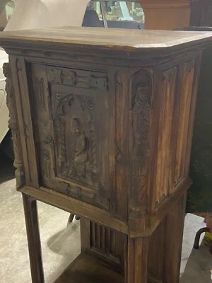 АНТИКВАРНЫЙ БАРОЧНЫЙ РЕЗНОЙ ДУБОВЫЙ ШКАФ - Изображение 1 из 4