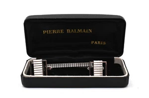 P Balmain coffret boutons manchettes épingle cravate french cufflinks - Imagen 1 de 14