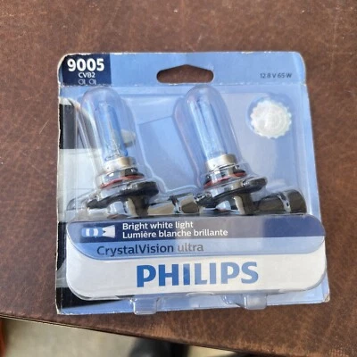 Philips 9005CVB2 CrystalVision Ultra Upgraded Bright White Headlight Bulb 2 Pack - Image 1 of 4
