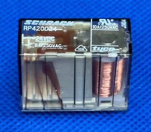 SCHRACK RP420024 POWER RELAY, DPDT, 24VDC, 8A, PC BOARD (1 piece) - Picture 1 of 3
