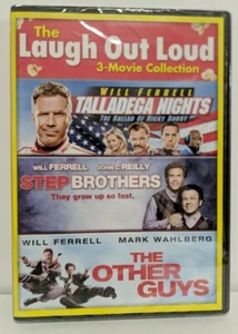 3 COMEDIES The OTHER GUYS Mark Wahlberg TALLADEGA NIGHTS STEP BROTHERS Sealed - Picture 1 of 2
