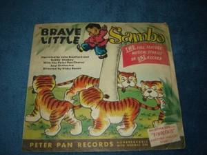 PICTURE SLEEVE ONLY Brave Little Sambo / Pinocchio, Peter Pan 359 with date 1953 - Picture 1 of 2