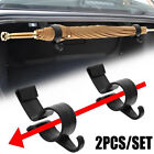 2PCS Black Car Trunk Umbrella Hook Holder Hanger Clip Fastener Car Accessories