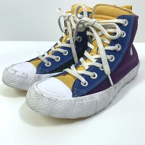 Converse UNT1TL3D High Not A Chuck Purple Yellow 266543C Taylor All Star J's 4.5 - Picture 1 of 6