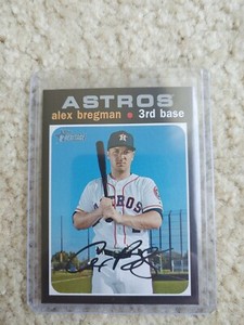 2020 Topps Heritage Alex Bregman Silver & Action Variations Card #453  