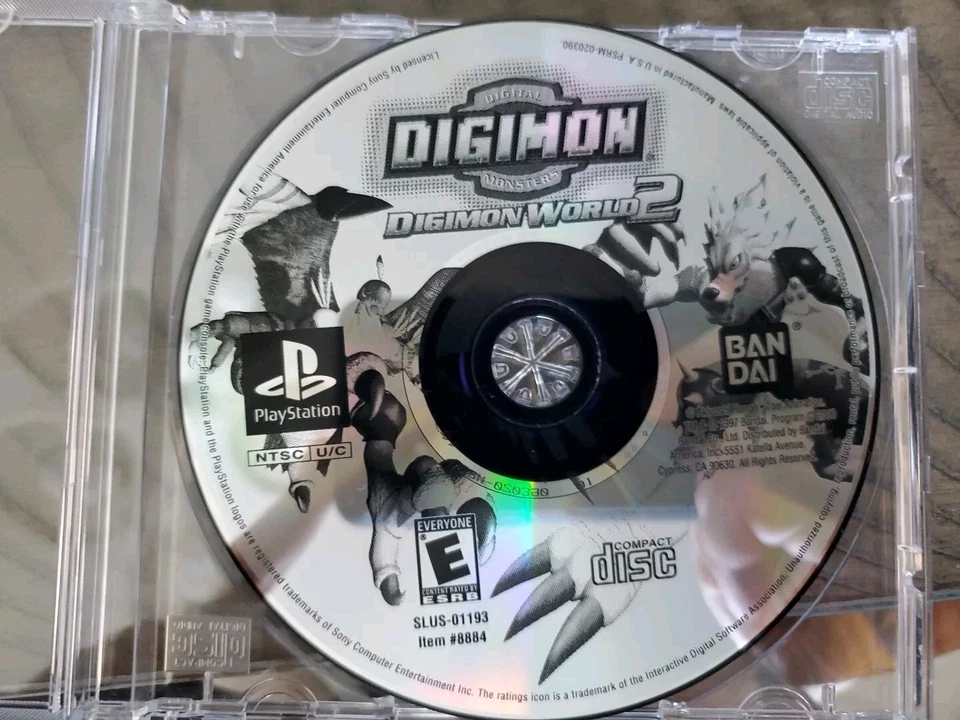DEFECTIVE Digimon World 2 Sony PlayStation 1 2001 PS1 Authentic game dis G3D - Image 1 of 2
