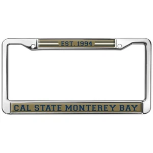 Cal State Monterey Bay School Logo Full Size Standard License Plate Metal Frame - Picture 1 of 7