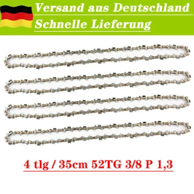 4 catene per sega 35 cm 52 TG 3/8P 1,3 mm per Makita Einhell Dolmar Ikra catena Bosch - Immagine 1 di 4