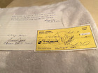 EDDIE JOOST Signed 1996 Voided Check & Signed Letter 