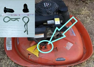 Genuine Original Husqvarna HVT 52 Handle lower Clevis Pin Set (4 total pcs) clip - Picture 1 of 4