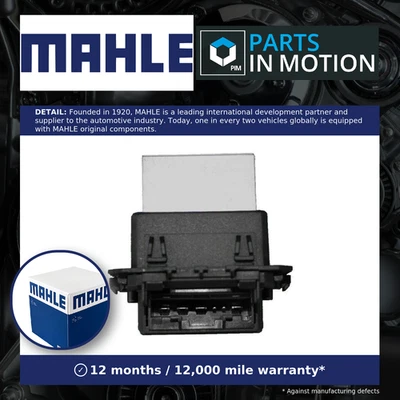 Heater / Blower Resistor ABR110000S Mahle Regulator Rheostat 6441FB 2773600Q0A - Image 1 of 4