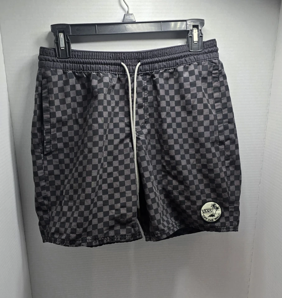 Pantalones cortos pequeños a cuadros Vans Deck Siders para hombre Foto 1 de 4